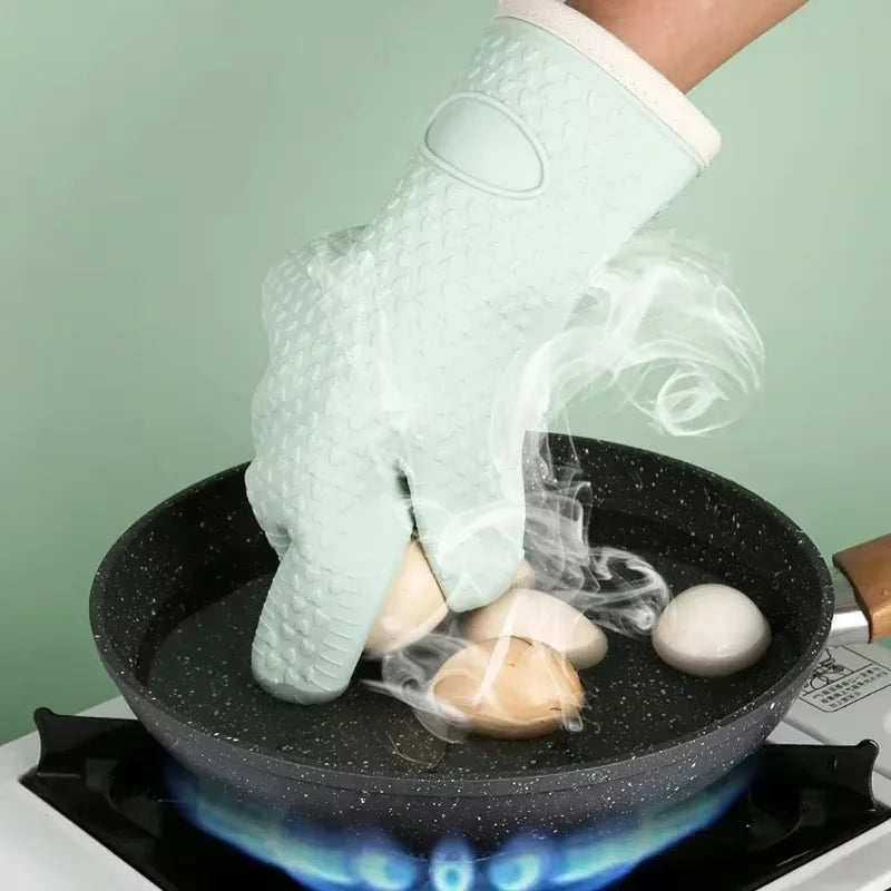 Guantes de cocina térmicos de silicona