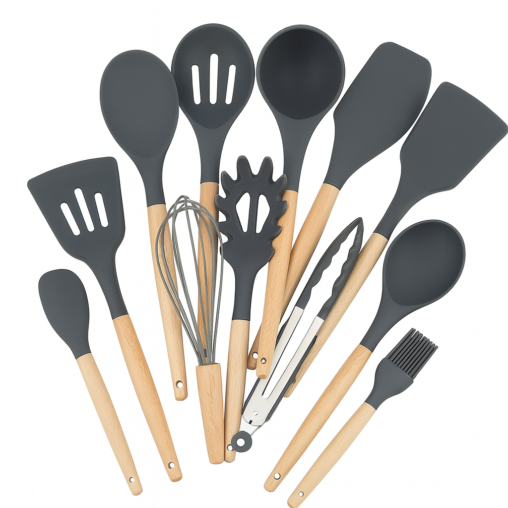Juego de 12 utensilios de cocina de silicona