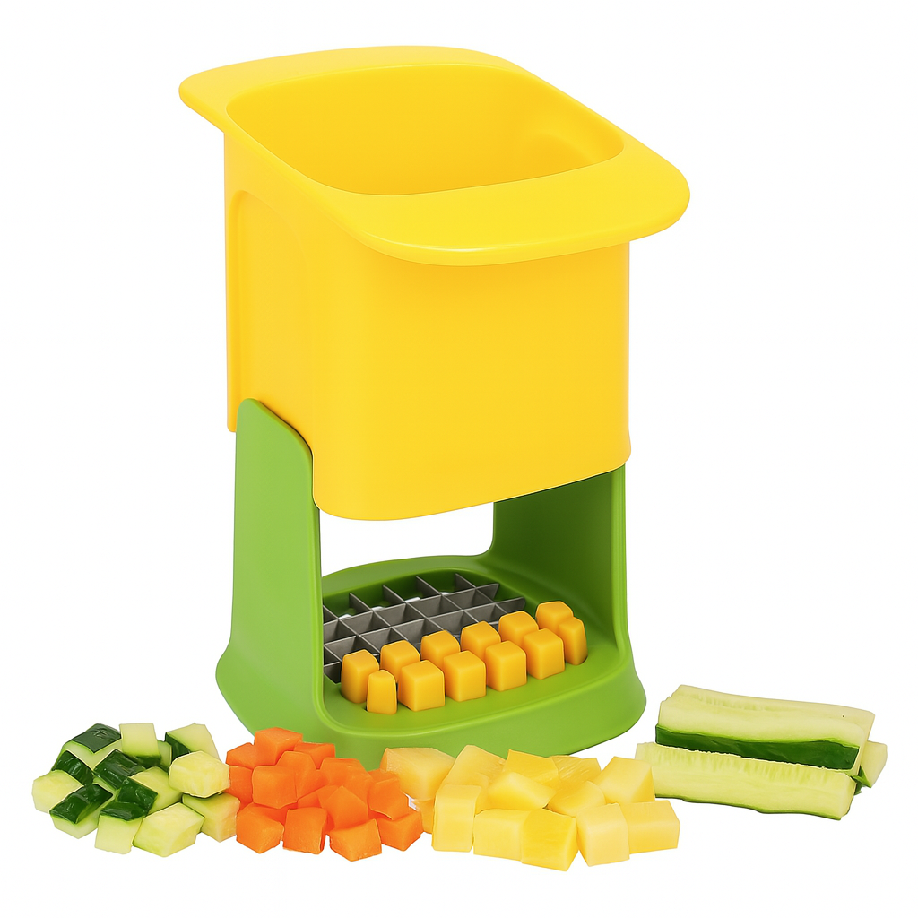 Cortador de Verduras y Papas en Cubos y Tiras