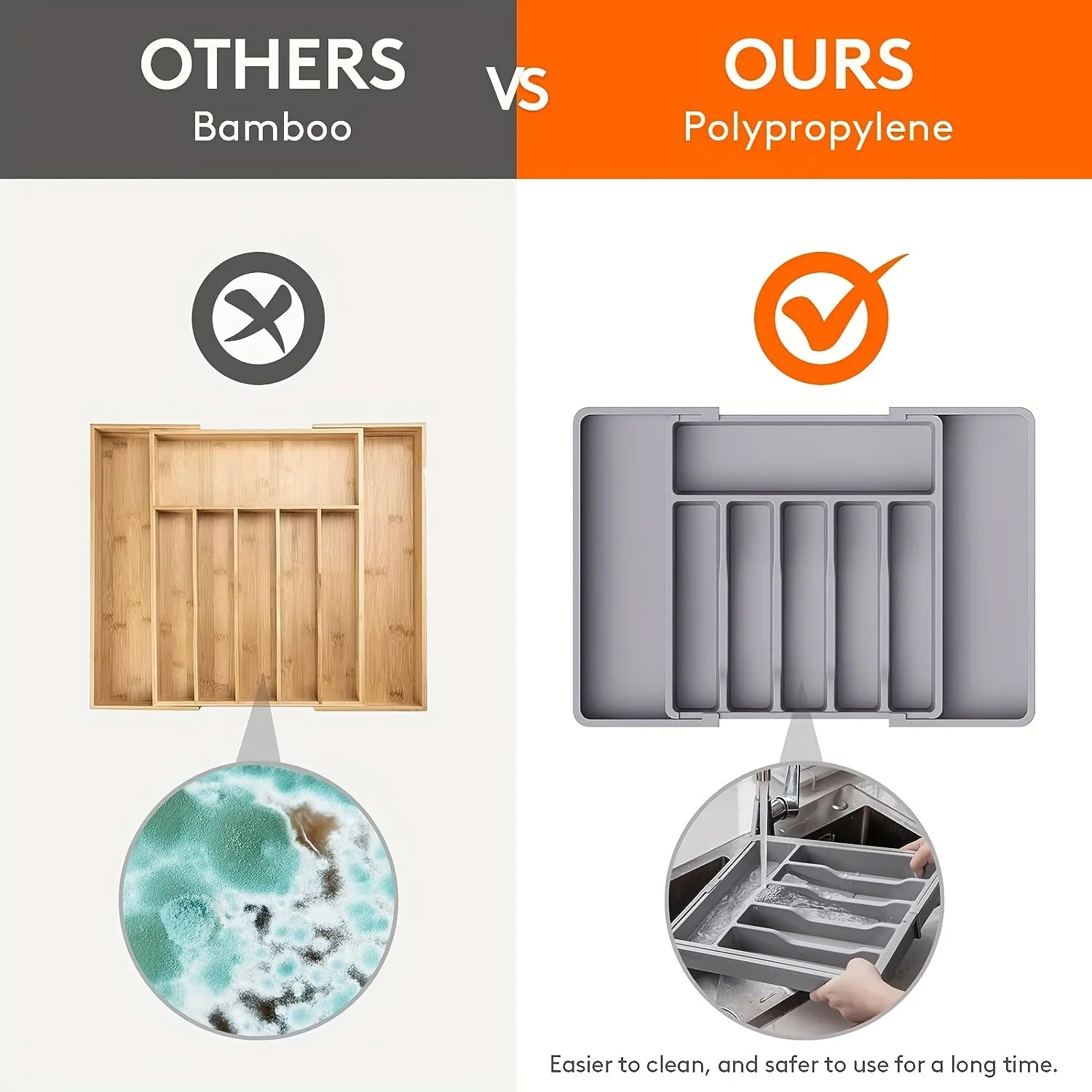 Organizador de Cubiertos Ajustable