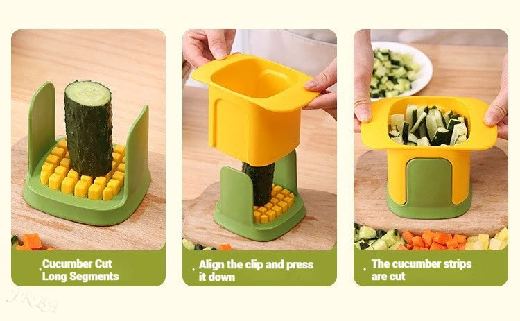 Cortador de Verduras y Papas en Cubos y Tiras
