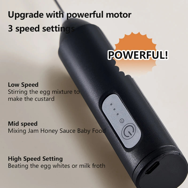 Batidor eléctrico recargable usb