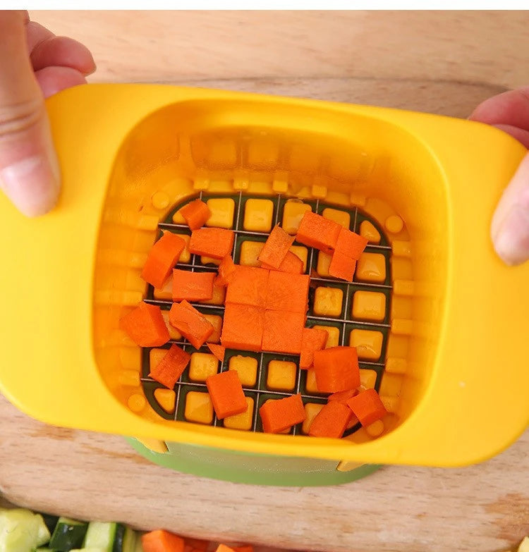 Cortador de Verduras y Papas en Cubos y Tiras