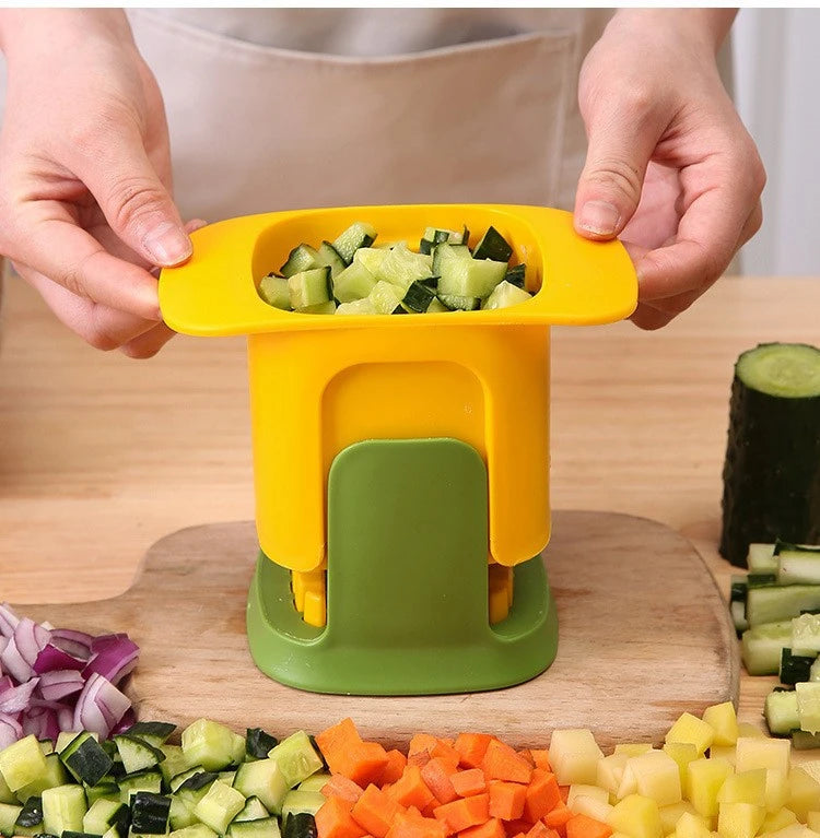 Cortador de Verduras y Papas en Cubos y Tiras