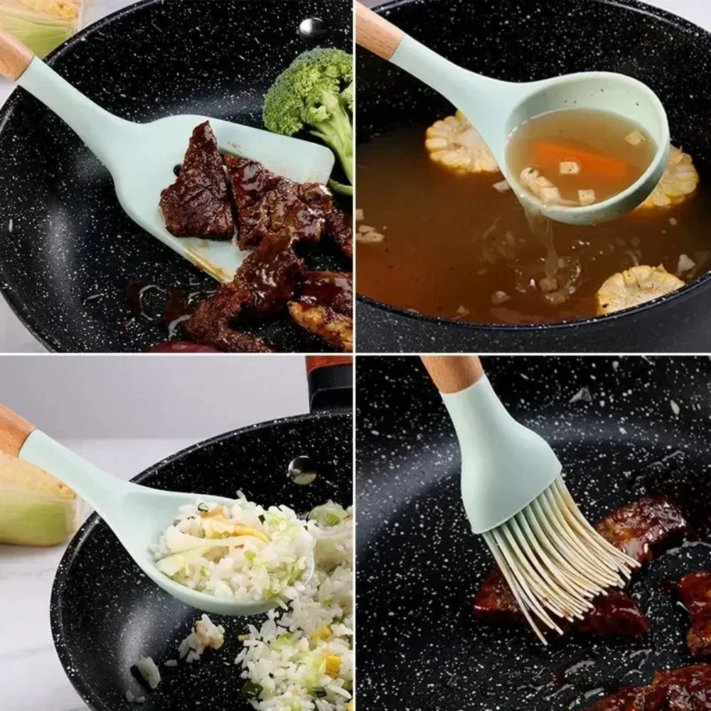 Juego de 12 utensilios de cocina de silicona
