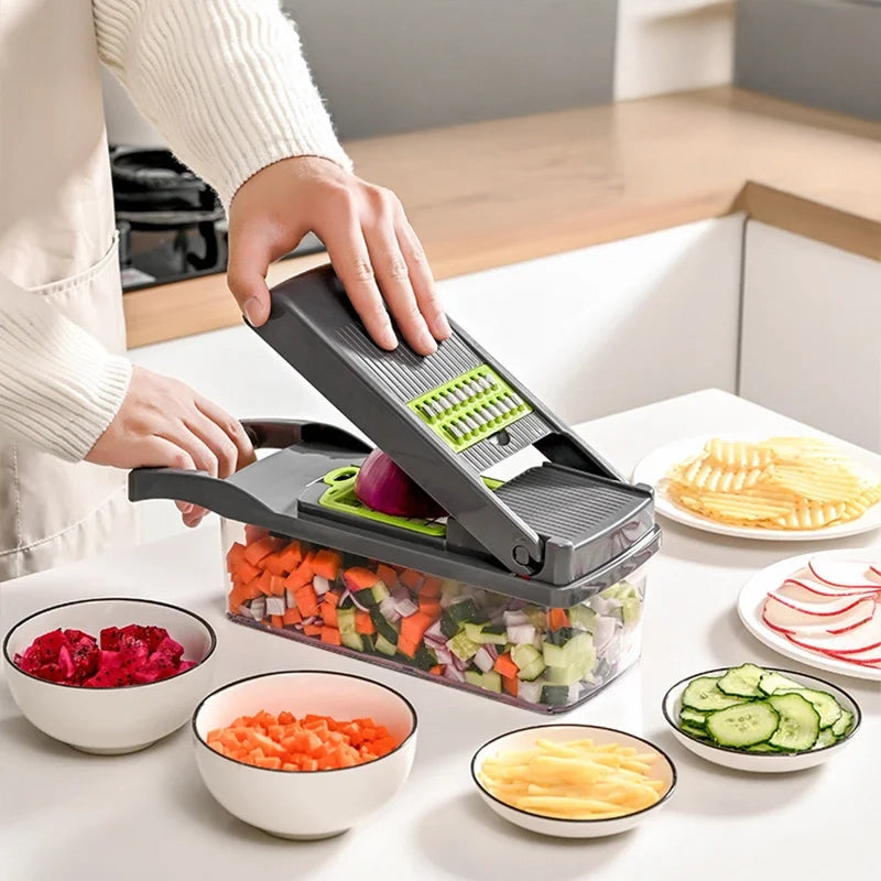 Picadora de verduras multifuncional 16 en 1