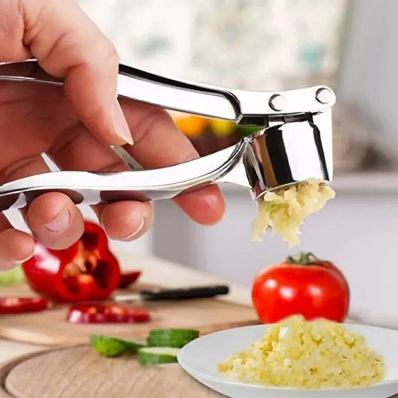 Prensa de Ajo y Rompenueces de Acero Inoxidable